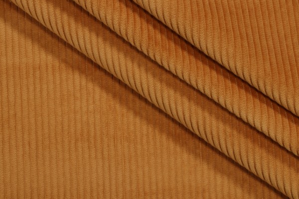 PK Lifestyles Wales Corduroy Upholstery Fabric in Honey 