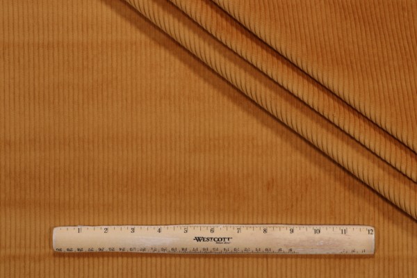 PK Lifestyles Wales Corduroy Upholstery Fabric in Honey 