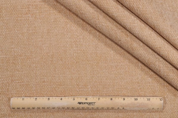 Sample of PK Lifestyles Rowan Performance Woven Chenille Upholstery Fabric in Gold 