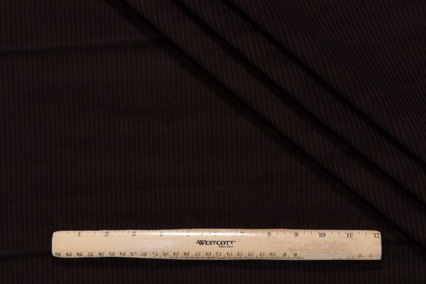 PK Lifestyles Wales Corduroy Upholstery Fabric in Chocolate 