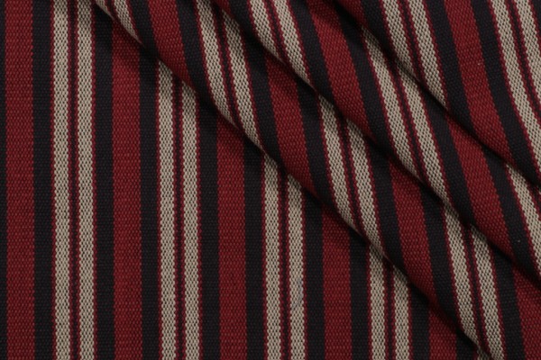 PK Lifestyles Silverton Stripe Woven Decorator Fabric in Cardinal 