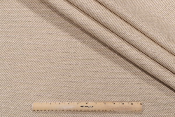 Club Woven Upholstery Fabric in Oatmeal