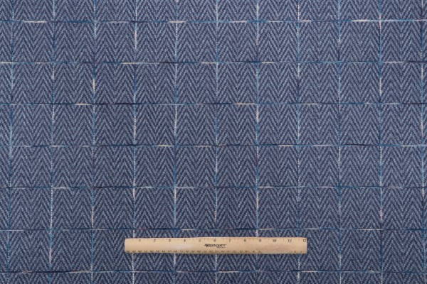 PK Lifestyles Malay Tweed Woven Upholstery Fabric in Indigo 