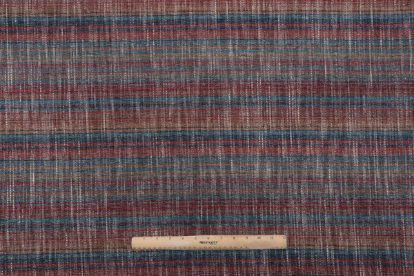 PK Lifestyles Carson Stripe Woven Chenille Upholstery Fabric in Saddle 