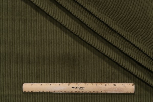 PK Lifestyles Wales Corduroy Upholstery Fabric in Avocado 