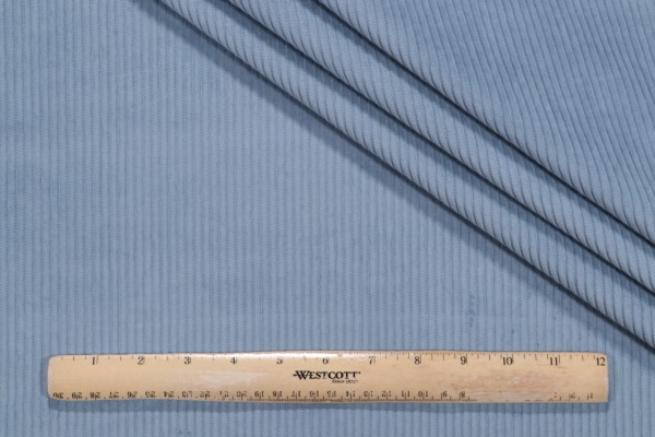 PK Lifestyles Wales Corduroy Upholstery Fabric in Chambray 