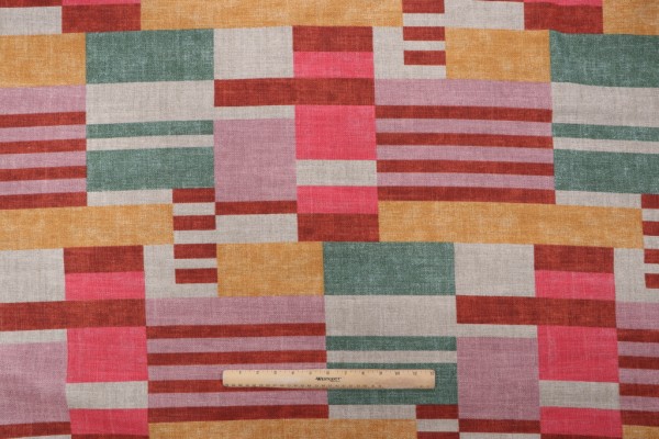 PK Lifestyles Sequence Printed Drapery Fabric in Mosaic 