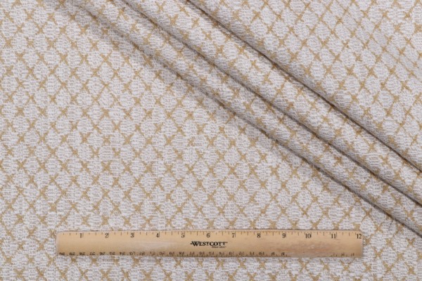 PK Lifestyles Vega Woven Chenille Upholstery Fabric in Gold 