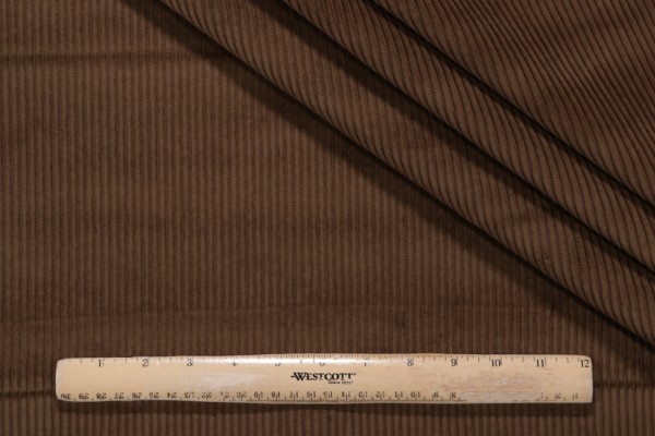 PK Lifestyles Wales Corduroy Upholstery Fabric in Tobacco 