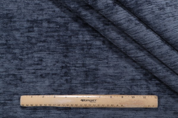 Crypton Limerick High Performance Woven Chenille Upholstery Fabric in Blue 