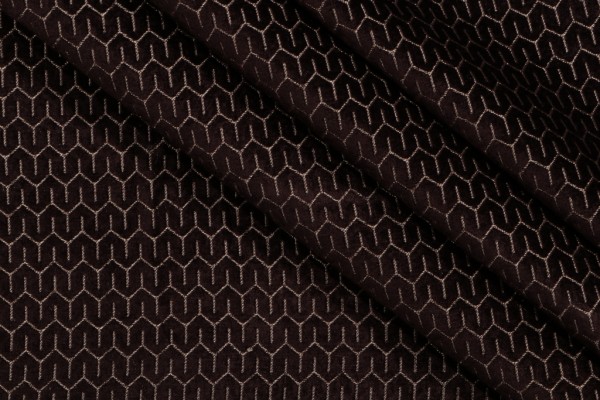 P Kaufmann Petite Woven Chenille Upholstery Fabric in Espresso 