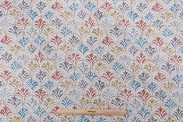 Magnolia Home Countess Printed Cotton Drapery Fabric in Tuscan 