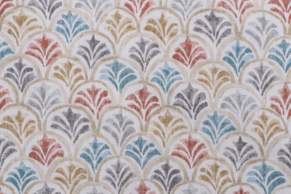 Magnolia Home Countess Printed Cotton Drapery Fabric in Tuscan 