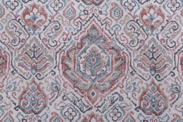 Magnolia Home Cathell Printed Cotton Drapery Fabric in Clay 