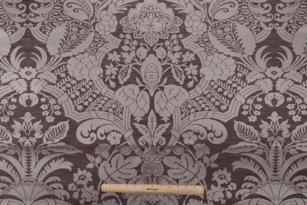 Pinnix Damask Decorator Fabric in Mocha