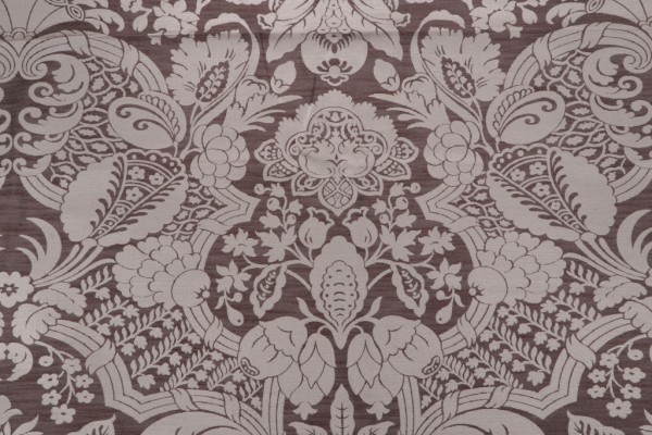 Pinnix Damask Decorator Fabric in Mocha