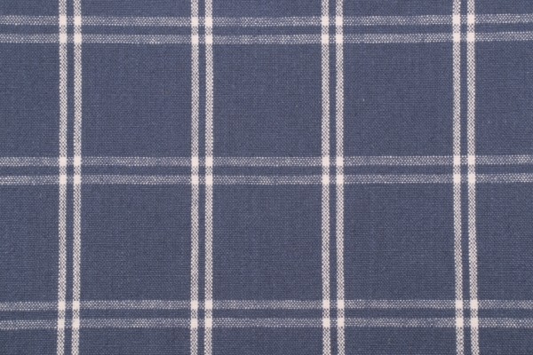 PK Lifestyles Brent Plaid Woven Upholstery Fabric in Marine