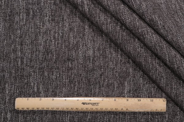 Farrah Grey Woven Chenille Upholstery Fabric in Grey