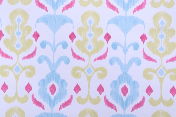 P Kaufmann Luce Printed Cotton Drapery Fabric in Mineral 