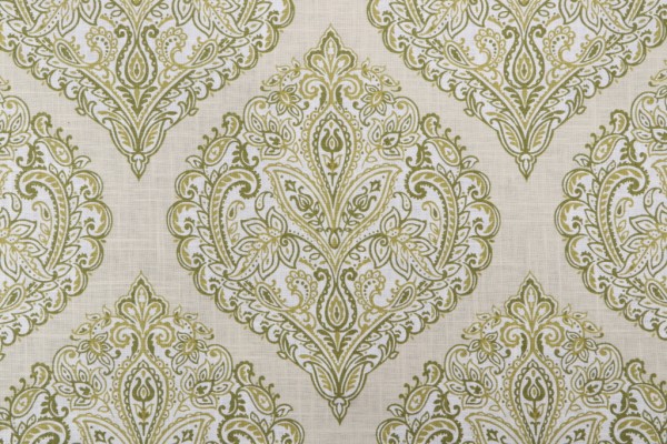 Belle Maison Arabella Printed Drapery Fabric in Moss 