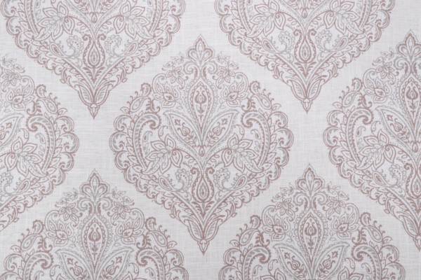 Sample of Belle Maison Arabella Printed Drapery Fabric in Parchment 