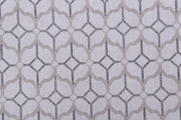 Magnolia Home Rockaway Printed Cotton Drapery Fabric in Pewter 