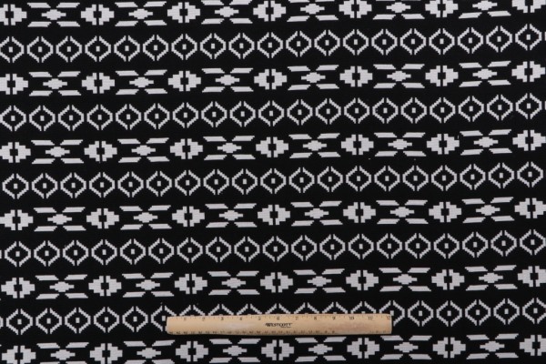 Lightening Woven Upholstery Fabric in Black 