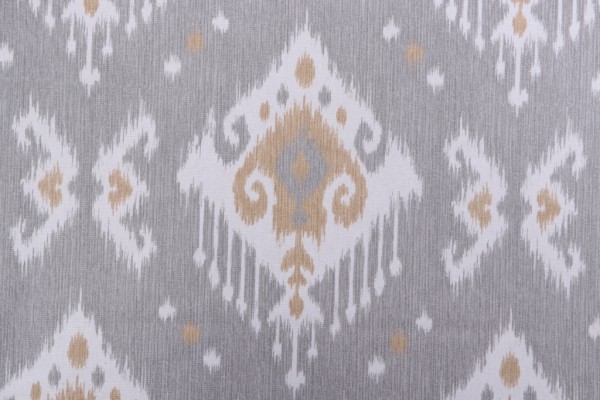 Magnolia Home Dakota Printed Cotton Drapery Fabric in Grey 