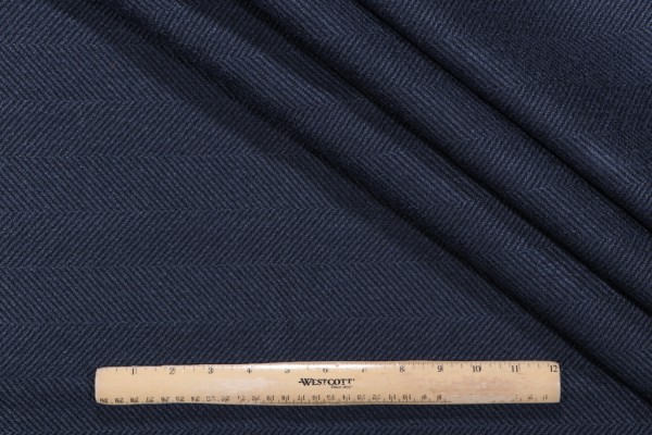 Valdese Weavers Jumper Woven Crypton Home Finish Upholstery Fabric in Indigo