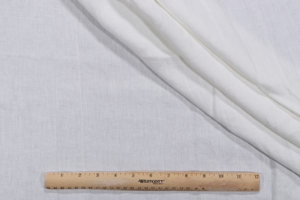 Kaufmann Silvia Woven Linen Decorator Fabric in Off-White