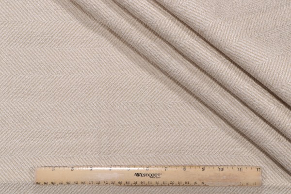 Valdese Weavers Jumper Woven Crypton Home Finish Upholstery Fabric in Tusk