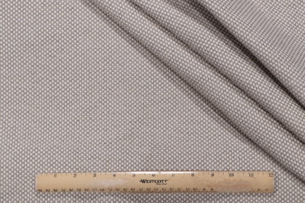 Harriette Woven Upholstery Fabric in Stone