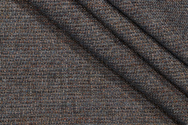 Everly Woven Chenille Upholstery Fabric in Bluestone