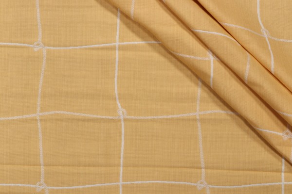 Bowline Woven Decorator Fabric in Lemon