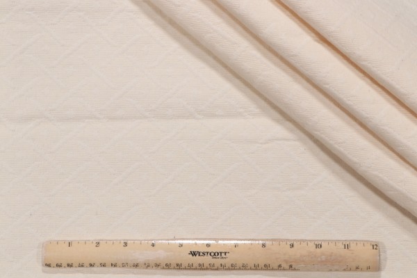 Wisley Matelasse Upholstery Fabric in Cream