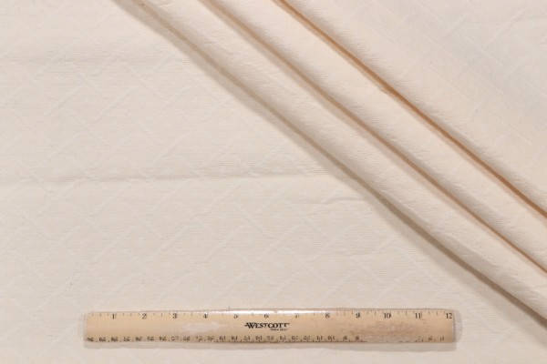 Wisley Matelasse Upholstery Fabric in Cream