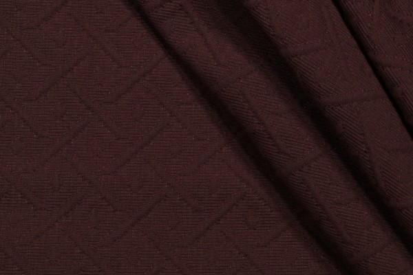 Wisley Matelasse Upholstery Fabric in Chocolate