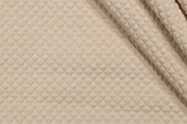 Linton Matelasse Upholstery Fabric in Beige