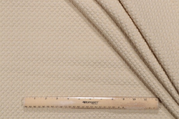Click for 1.5 Yards Linton Matelasse Upholstery Fabric in Beige Linton Matelasse Upholstery Fabric in Beige