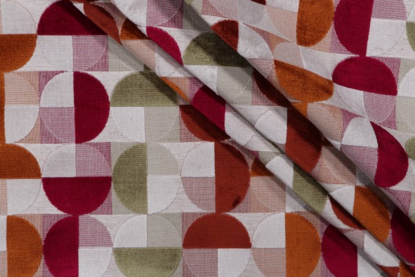 Hamilton Boyd Velvet Upholstery Fabric in Raspberry 