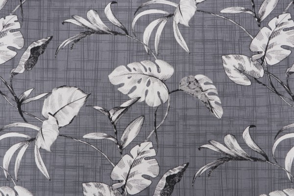Magnolia Home Havana Printed Cotton Drapery Fabric in Slate 