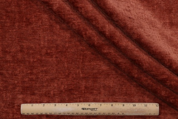 PK Lifestyles Lushscape Woven Chenille Upholstery Fabric in Terracotta 