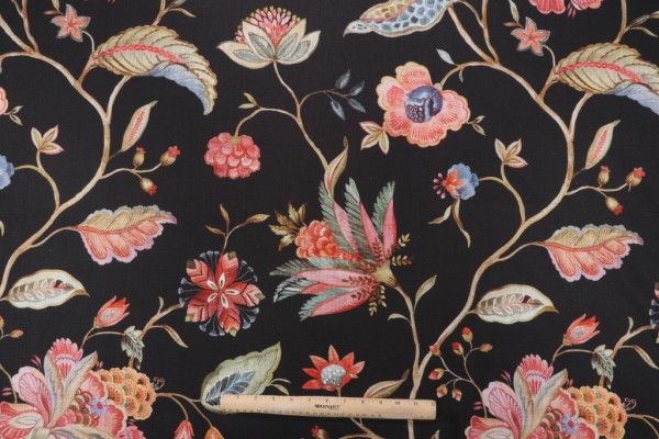 Hamilton Broadhurst Printed Cotton Drapery Fabric in Shale 