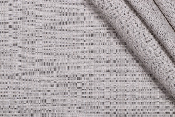 Sample of Sunbrella Linen Woven Solution Dyed Acrylic Outdoor Fabric in Silver 