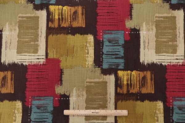 Covington Beyond Printed Cotton Drapery Fabric in Earth 