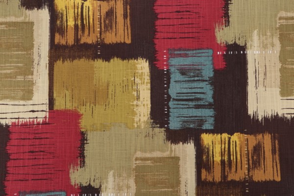 Covington Beyond Printed Cotton Drapery Fabric in Earth 