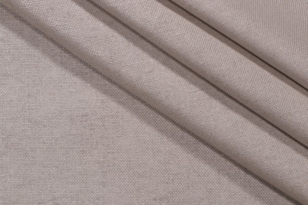 Samara Glazed Drapery Fabric in Silver