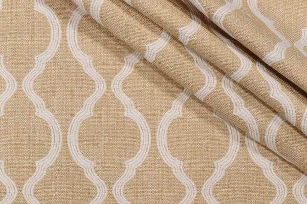 Simon Woven Upholstery Fabric in Gold