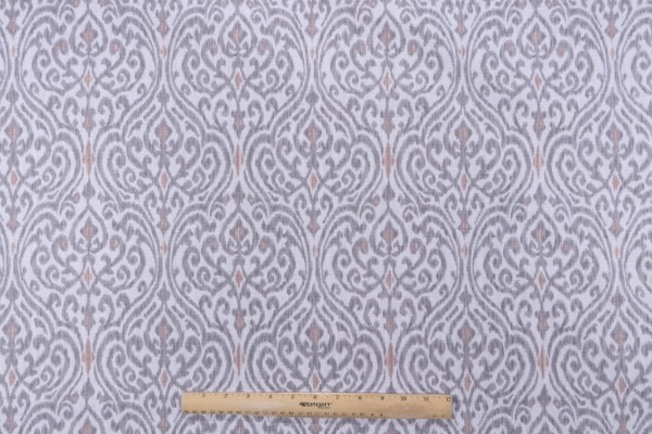 PK Lifestyles Sri Lanka Printed Cotton Drapery Fabric in Blush