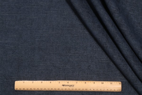 Golding Maxwell Woven Chenille Upholstery Fabric in Ink (Blue)